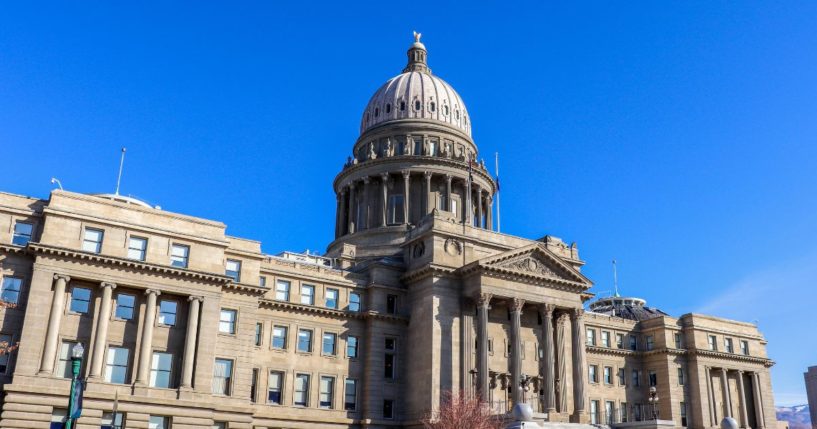 The Idaho Capitol is seen in this stock image.