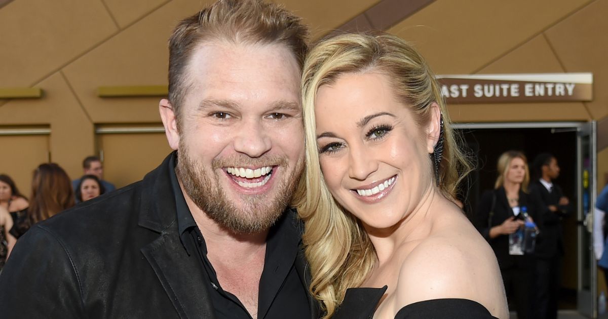 Songwriter Kyle Jacobs and his wife, singer Kellie Pickler, attend the 52nd Academy of Country Music Awards at T-Mobile Arena in Las Vegas on April 2, 2017.