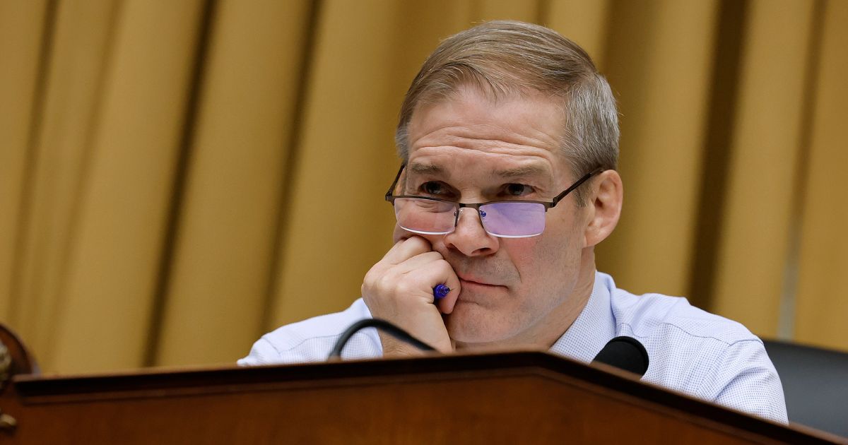 House Judiciary Committee Chairman Jim Jordan of Ohio presides over a hearing of the Weaponization of the Federal Government Subcommittee ion Capitol Hill on Thursday in Washington, D.C.