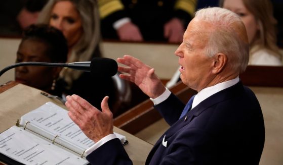 President Joe Biden delivers his State of the Union address in the House Chamber of the Capitol in Washington on Tuesday.