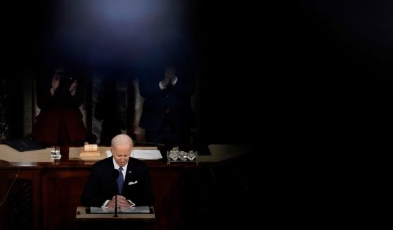 President Joe Biden delivers his State of the Union address in the House chamber of the U.S. Capitol on Tuesday in Washington, D.C.