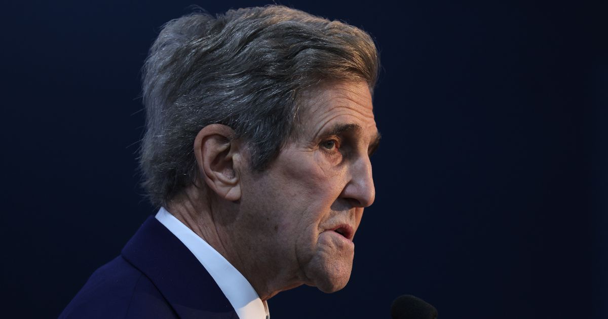 U.S. climate envoy John Kerry speaks at the United Nations Climate Change Conference in Sharm El Sheikh, Egypt, on Nov. 12.