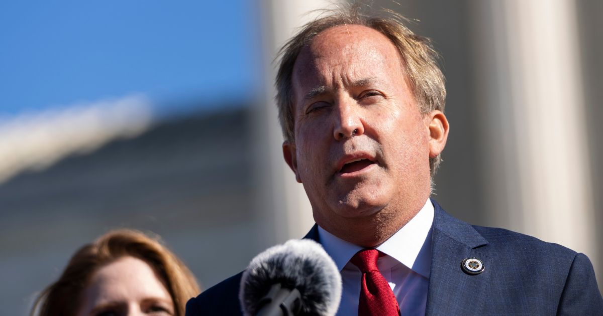 Texas Attorney General Ken Paxton, seen in a file photo from November, barred municipal bonds from being underwritten by Citigroup because of the bank's stance on firearms, according to news sources.