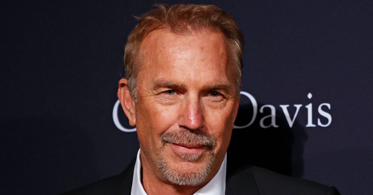 Kevin Costner arrives for the Recording Academy and Clive Davis pre-Grammy gala in Beverly Hills, California, on Feb. 4.