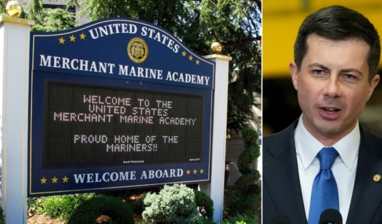 Indiana GOP Rep. Jim Banks is demanding that Transportation Secretary Pete Buttigieg remove a curtain that was set up to hide a painting of Jesus at the United States Merchant Marine Academy.