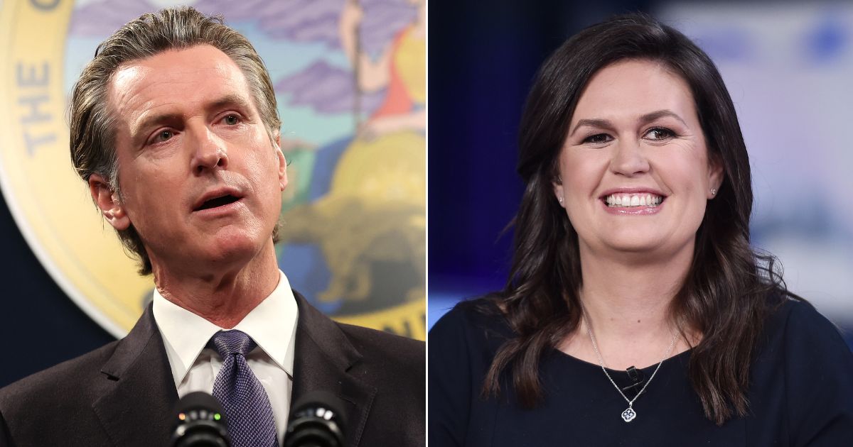 California Gov. Gavin Newsom posted jeering criticism of Arkansas Gov. Sarah Huckabee Sanders' state, but a surprising champion jumped to her defense.