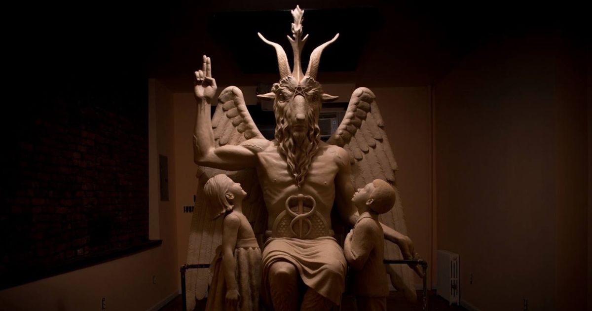 This image was posted on the Satanic Temple's Facebook page in 2014.