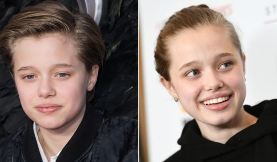For a time Shiloh Jolie-Pitt, the daughter of Angelina Jolie and Brad Pitt, considered herself "gender fluid" and went by "John," left, but now she considers herself to be a girl again, right, and the media is silent.