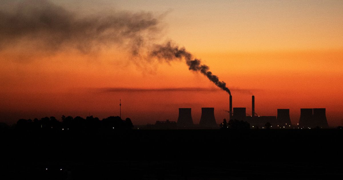 A coal-fired power station in Witbank, South Africa, that is owned by Eskom, the country's main energy producer, is pictured on Oct. 21, 2021.