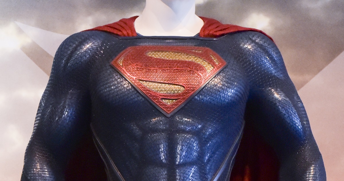 The Superman costume is featured in this image.