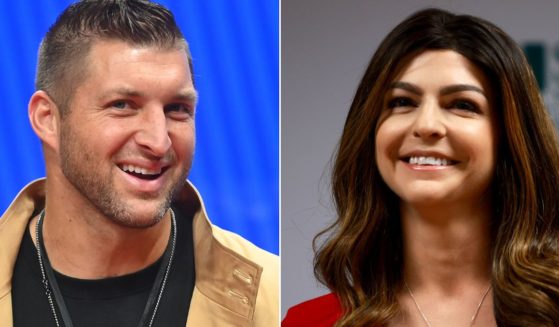 Florida first lady Casey DeSantis, right, lent her support to this year's "Night to Shine" festivities. The annual event was launched by Tim Tebow, left, in 2015.
