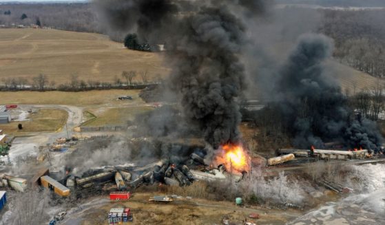 On Feb. 3, a Norfolk Southern freight train derailed outside of East Palestine, Ohio, while carrying toxic materials, which firefighters allowed to burn off and which many feel have polluted the water, wildlife, and air around the the city.