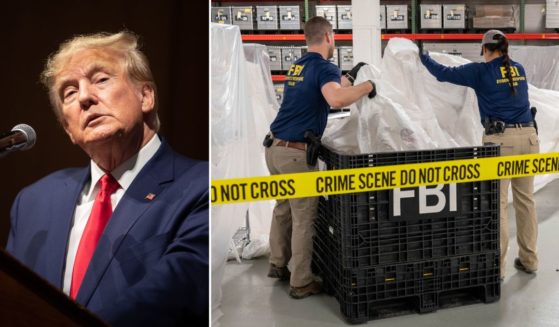 Former President Donald Trump speaks at on Jan. 28 in Salem, New Hampshire. FBI special agents process material recovered from the balloon recovered off the coast of South Carolina on Thursday at the FBI laboratory in Quantico, Virginia.