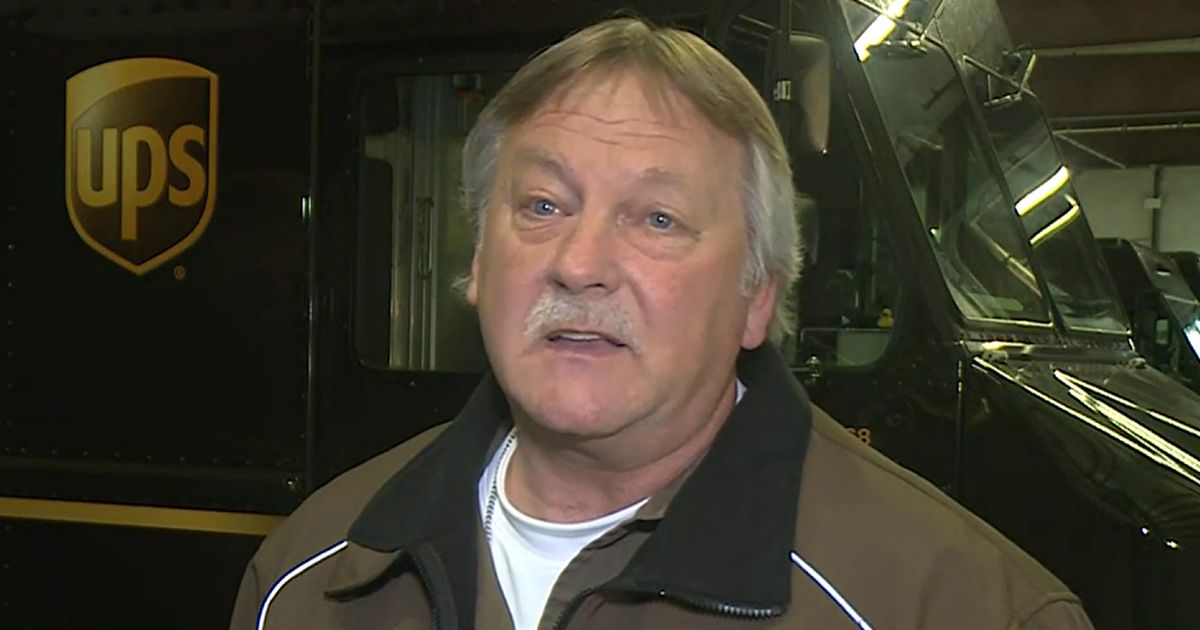 Wisconsin UPS driver Patrick Shore helped save Mariann Rott's life.
