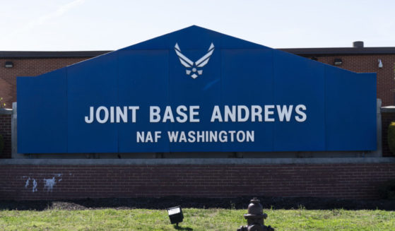 the sign for Joint Base Andrews