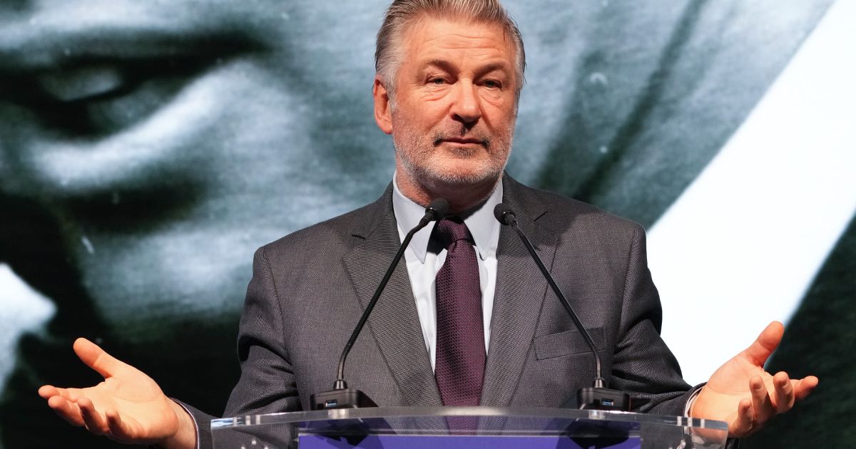 Alec Baldwin speaks onstage at the 2022 Robert F. Kennedy Human Rights Ripple of Hope Gala at New York Hilton on December 6, 2022 in New York City.