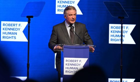 Alec Baldwin speaks onstage during the 2021 Robert F. Kennedy Human Rights Ripple of Hope Award Gala on Dec. 9, 2021, in New York City.