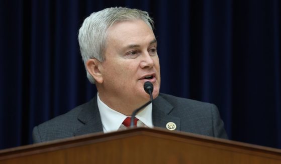 Rep. James Comer, Chairman of the House Oversight and Reform Committee, presides over a meeting of the House Oversight and Reform Committee in the Rayburn House Office Building on Tuesday in Washington, D.C.