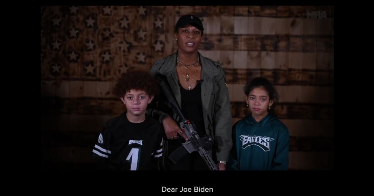 This clip from the NRA shows several women, alongside their children, touting the benefits of gun ownership.