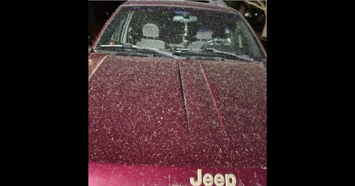 Residents of multiple states were baffled Thursday as a strange dust coated vehicles