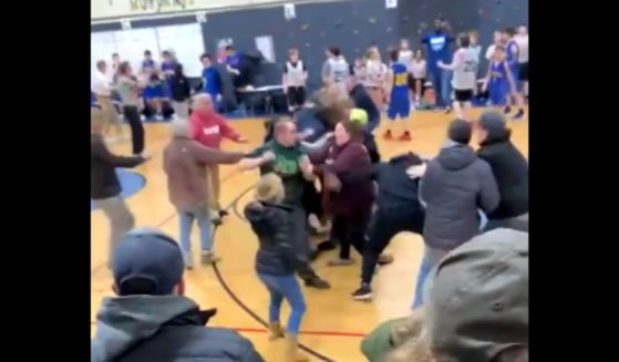 A fight broke out at a middle school basketball game on Tuesday in Vermont.