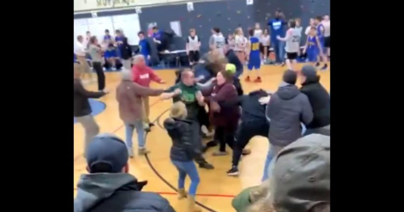 A fight broke out at a middle school basketball game on Tuesday in Vermont.