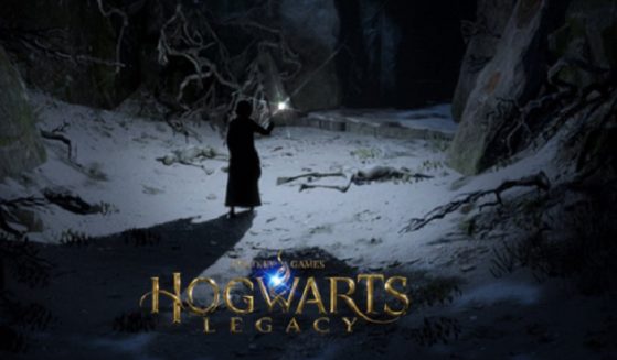 The cover package for the Harry Potter-themed video game "Hogwarts Legacy."