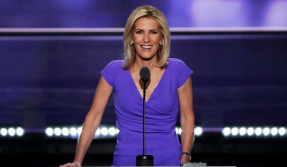 Political talk radio host Laura Ingraham delivers a speech on the third day of the Republican National Convention on July 20, 2016, at the Quicken Loans Arena in Cleveland.