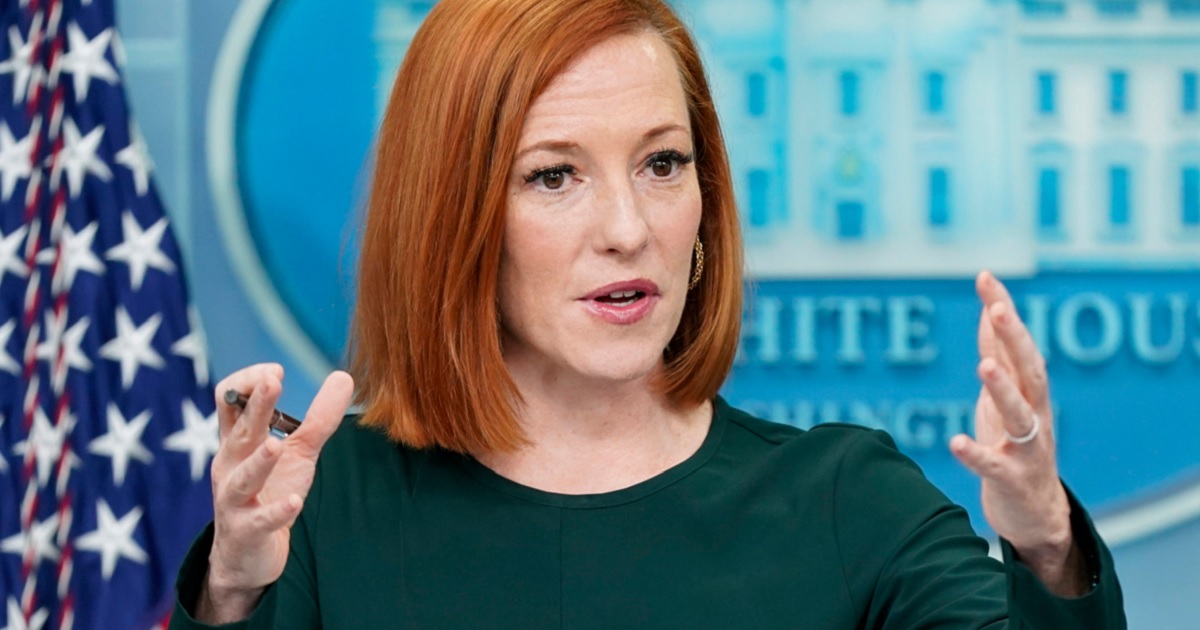Former White House press secretary Jen Psaki, pictured in a March 2022 news briefing at the White House.