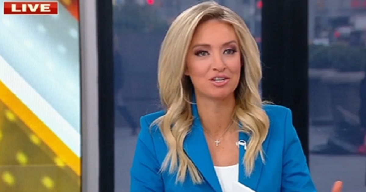 Former Trump White House press secretary Kayleigh McEnany speaking during her return to Fox News' "Outnumbered" on Tuesday.