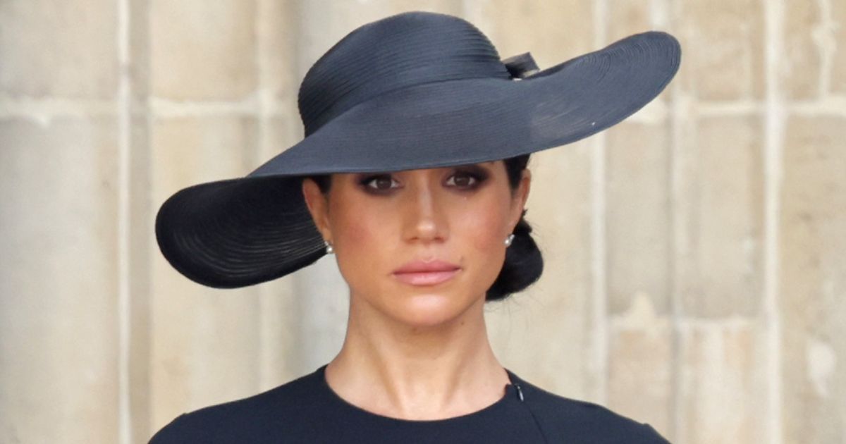 Meghan, Duchess of Sussex, is seen during the state funeral of Queen Elizabeth II at Westminster Abbey in London on Sept. 19, 2022.