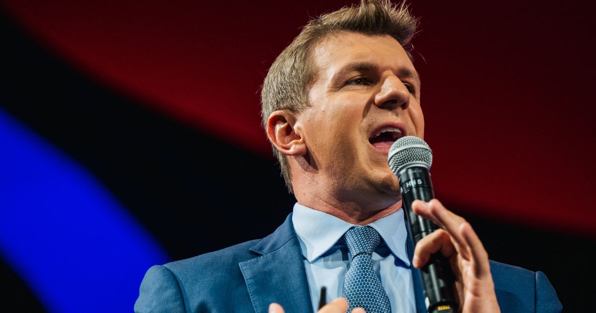 Project Veritas founder James O'Keefe speaks during the Conservative Political Action Conference CPAC held at the Hilton Anatole on July 9, 2021, in Dallas.