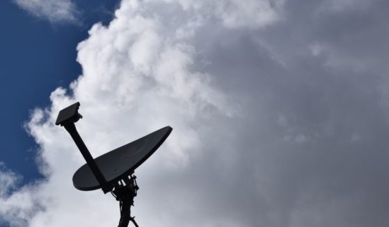 A satellite dish is seen in this stock image.