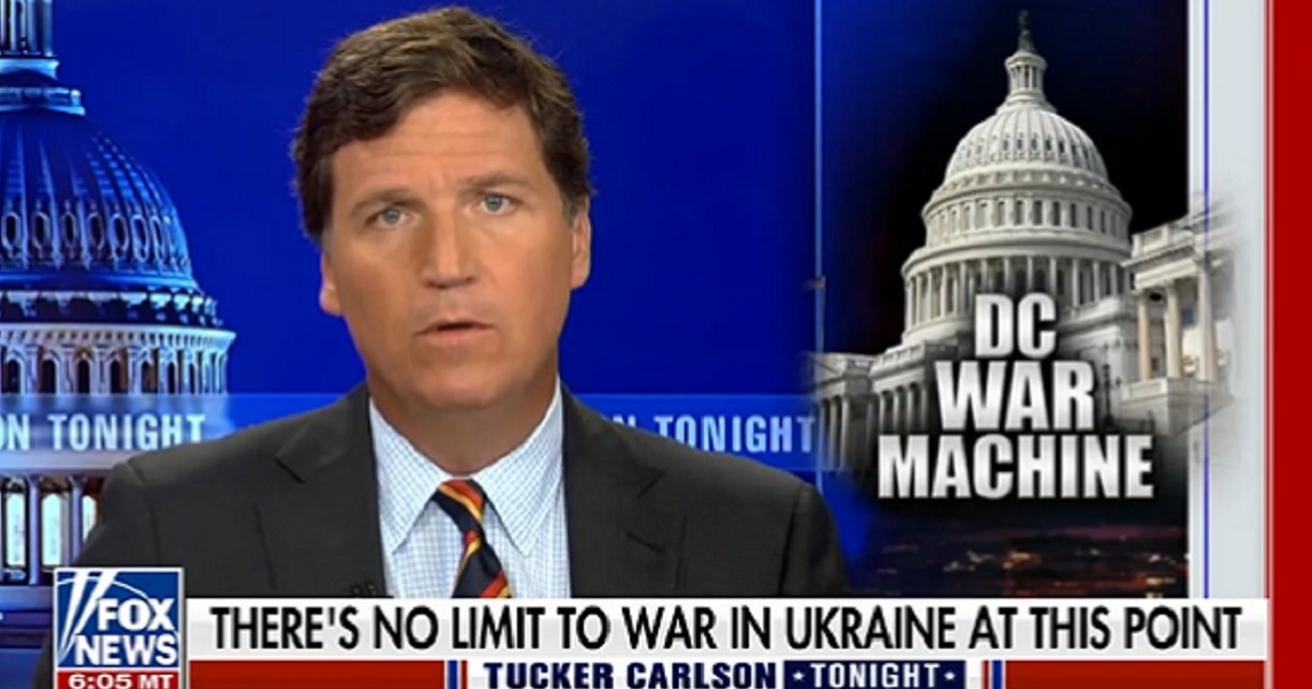 Fox News' Tucker Carlson delivers his monologue Thursday on "Tonight with Tucker Carlson."