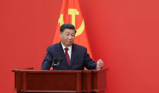 Chinese President Xi Jinping is pictured in a file photo from October speaking in The Great Hall of People in Beijing.