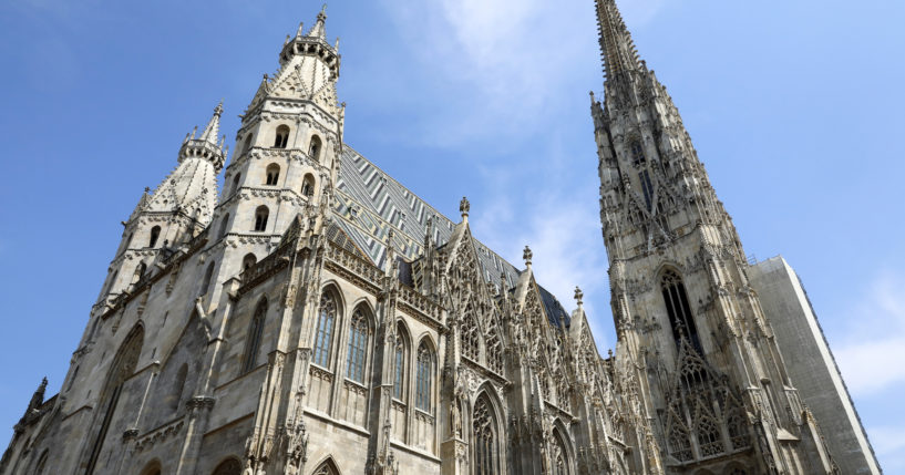 St. Stephan's Cathedral is pictured in the city center of Vienna, Austria, on Aug. 13, 2021.