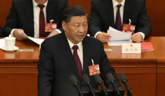 Chinese President Xi Jinping delivering a speech