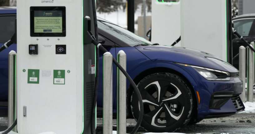 An Electrify America Charging Station for electric vehicles