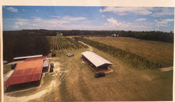 This photo of Alex Murdaugh's property in South Carolina - and the scene of the crime - was used as evidence during Murdaugh's murder trial in Walterboro.