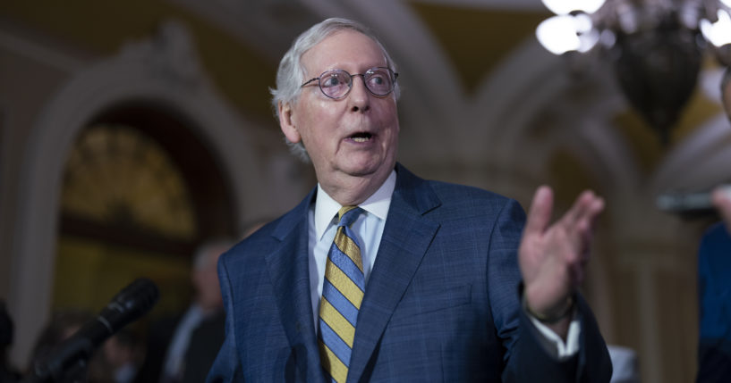 Senate Minority Leader Mitch McConnell of Kentucky, pictured at a news conference in a March 7 file photo.