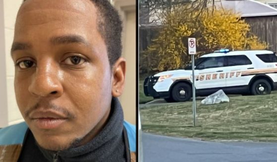 After police in Montgomery County, Maryland, arrested Jamaal Germany, left, for attempted kidnapping, parents noticed an increased police presence at school bus stops, right.