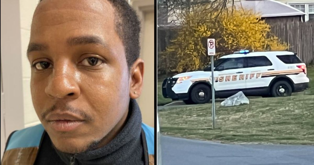 After police in Montgomery County, Maryland, arrested Jamaal Germany, left, for attempted kidnapping, parents noticed an increased police presence at school bus stops, right.