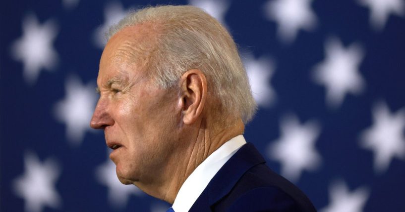 President Joe Biden speaks at the University of Tampa in Tampa, Florida, on Feb. 9.