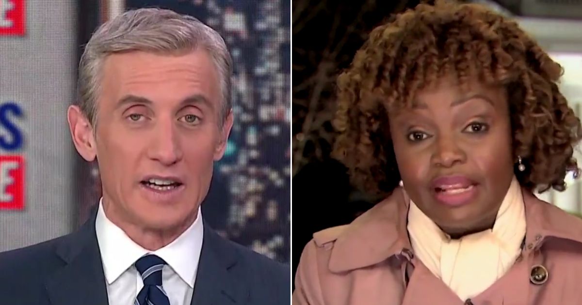 Even Dan Abrams, left, of liberal-leaning News Nation called Karine Jean-Pierre's statement "gibberish."