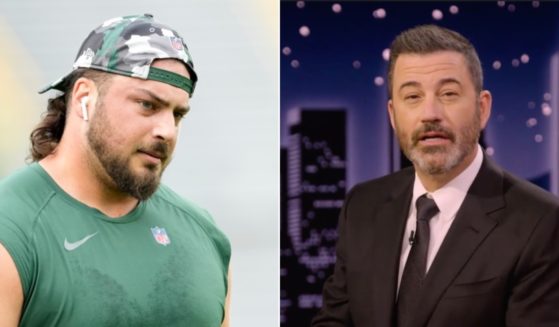 Green Bay Packers offensive tackle David Bakhtiari, left, makes a living protecting quarterback Aaron Rogers from hits. Last week, he did it in his off time, too, with a Twitter response to late-night comedian Jimmy Kimmel, right.
