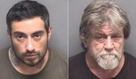 Michael Aguero, left, and Richard Dietz, right, were arrested in San Antonio, Texas, after they held a teen, who had been playing the prank game ding-dong ditch, at gun point.