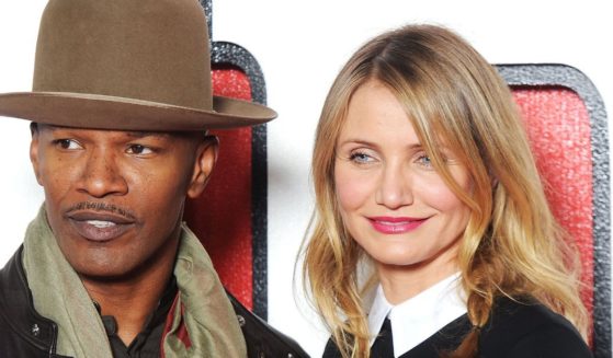Jamie Foxx, left, and Cameron Diaz appear at an event for "Annie" in London on Dec. 16, 2014.