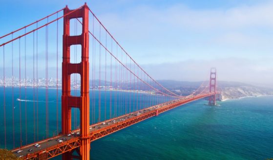 The Golden Gate Bridge is seen in this stock image.