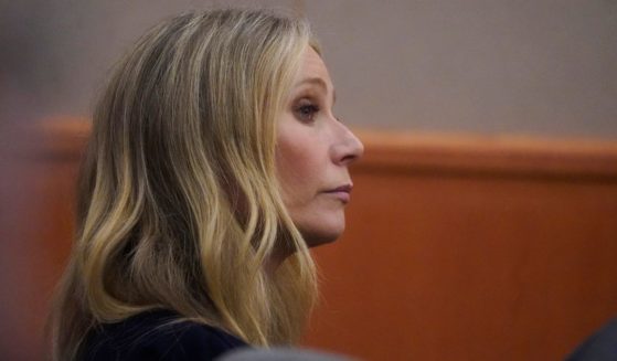 Actress Gwyneth Paltrow sits in court during an objection by her attorney during her trial Friday in Park City, Utah. Terry Sanderson is suing actress Gwyneth Paltrow for $300,000, claiming she recklessly crashed into him while the two were skiing on a beginner run at Deer Valley Resort in Park City, Utah in 2016.