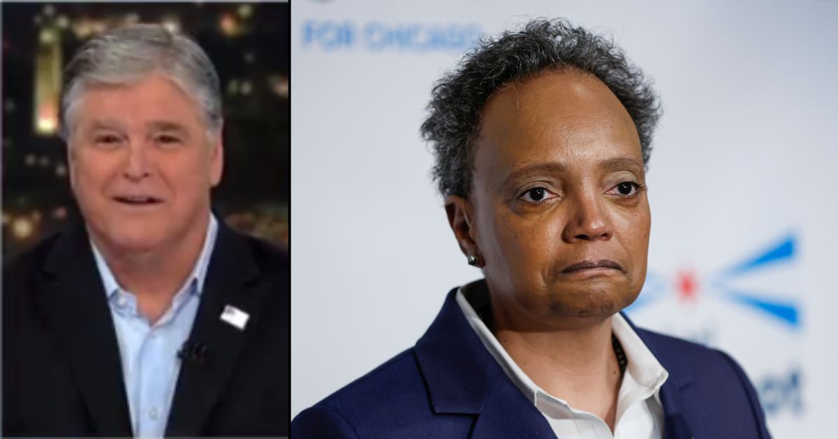 Fox News host Sean Hannity celebrated Chicago Mayor Lori Lightfoot's loss in Tuesday's election.